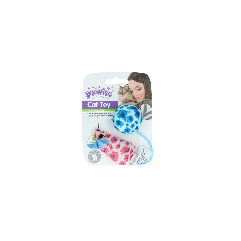 Pawise Cat Toy - Mice & Ball