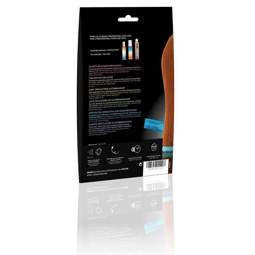 Rückseite der Verpackung mit Produktinformationen und Icons.