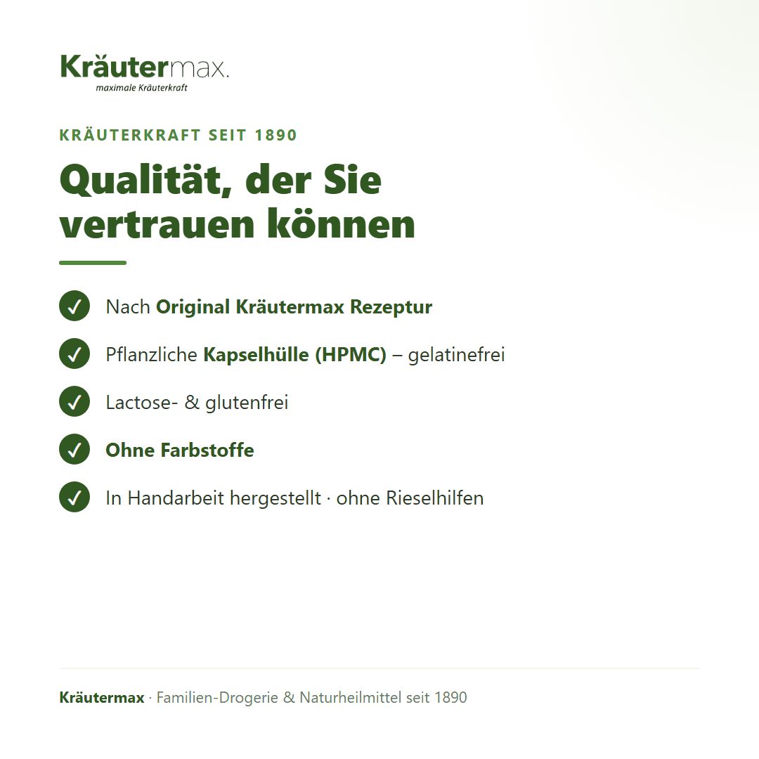 Braune Glasflasche mit silbernem Deckel, gefüllt mit Hautaktiv+ Kapseln. Grüne Premium Qualität-Anhänger.