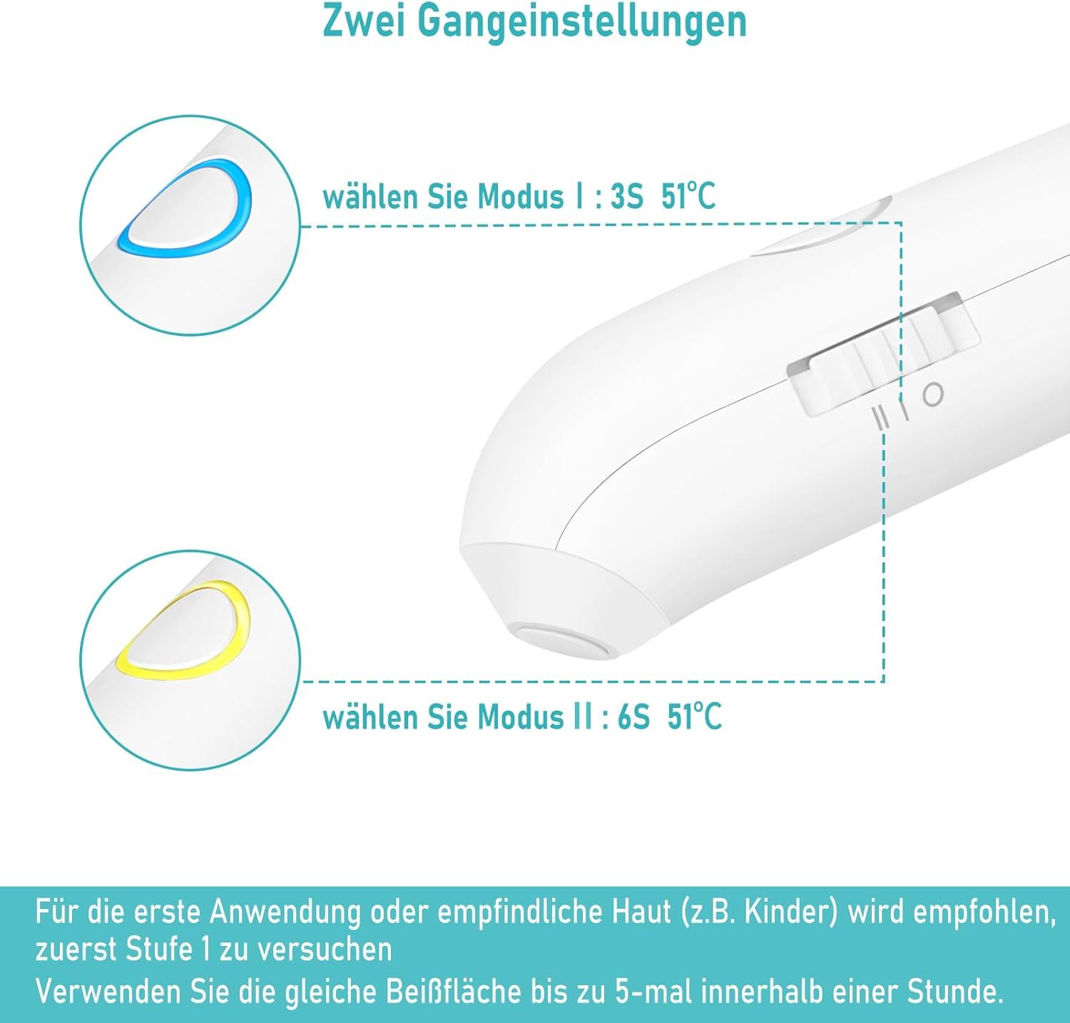 LeaderPro Insektenstichheiler Wiederaufladbar Elektronischer Stichheiler