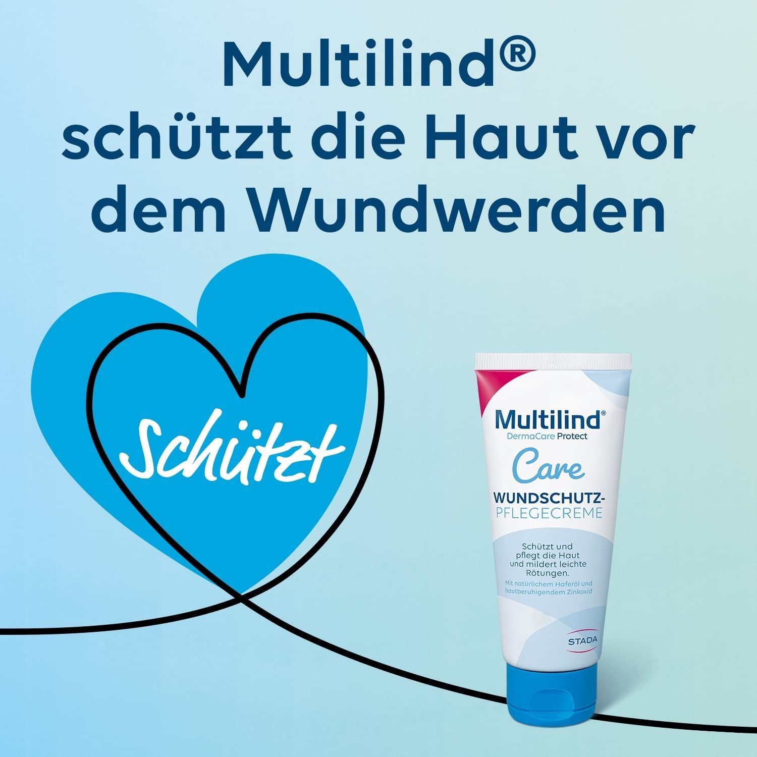 Multilind DermaCare Protect Wundschutz-Pflegecreme – zur Pflege und Regeneration gestresster Haut