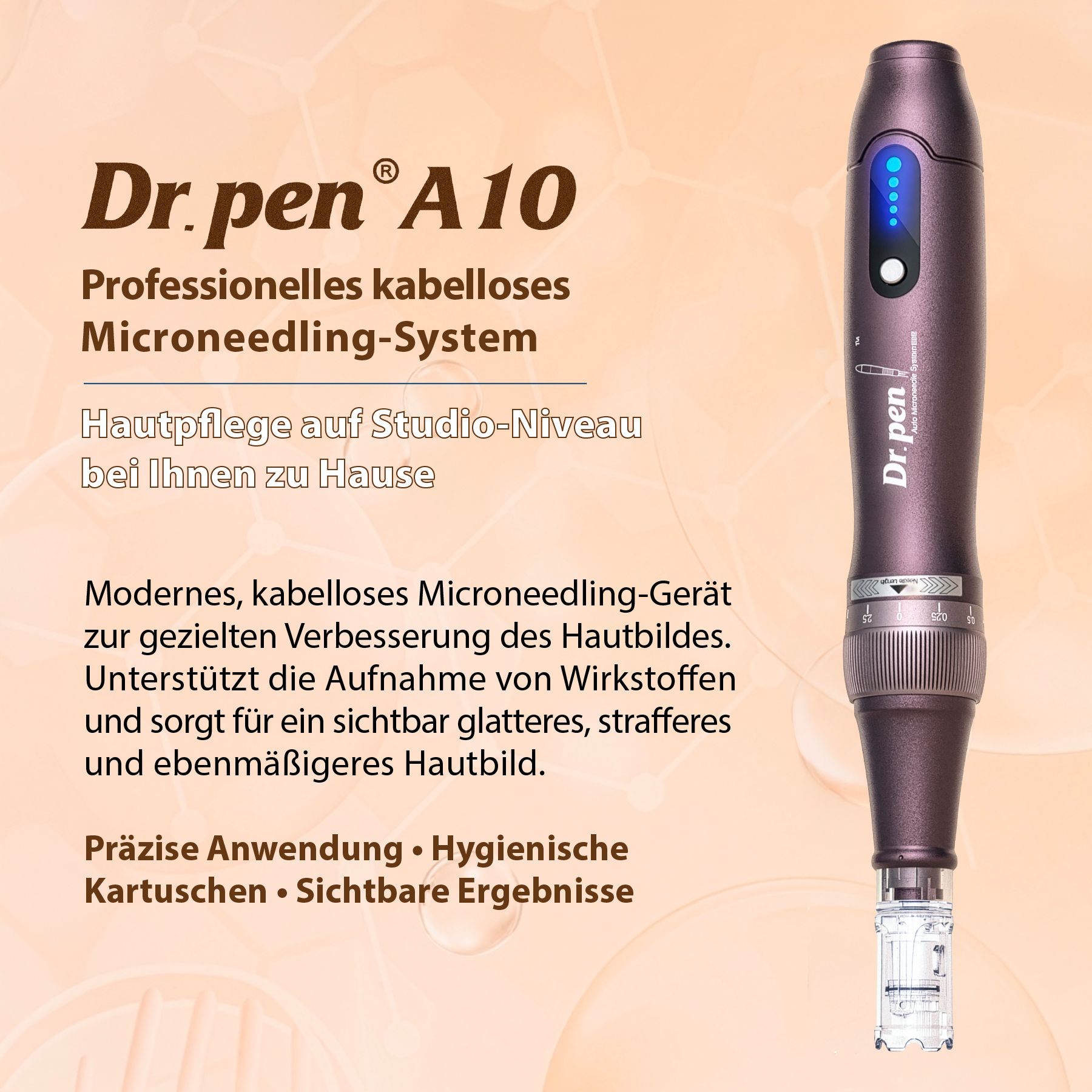 P-Beauty Dermaroller Dr. Pen Ultima A10 Microneedling Dermapen Anti-Falten Gerät