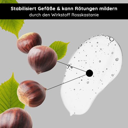 RAU Cosmetics Anti Redness Couperose Serum Anti Rötungen, Rosacea & Besenreiser mit Rosskastanie