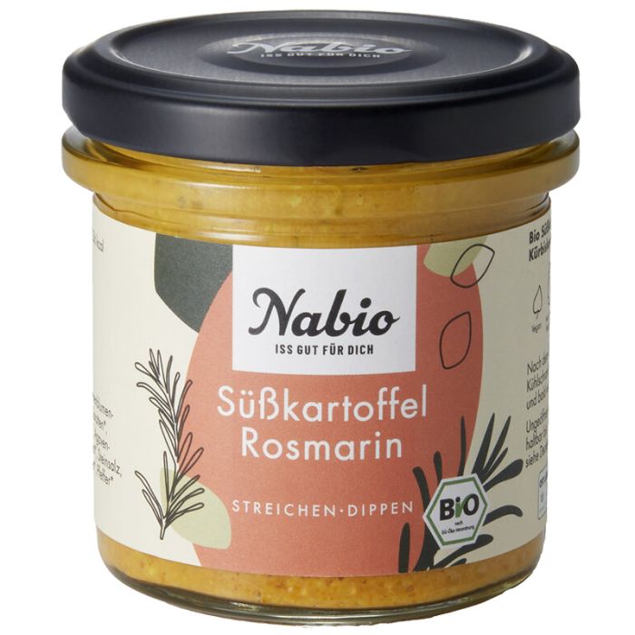 Nabio Aufstrich Süßkartoffel Rosmarin Vegan 135 g - Shop Apotheke