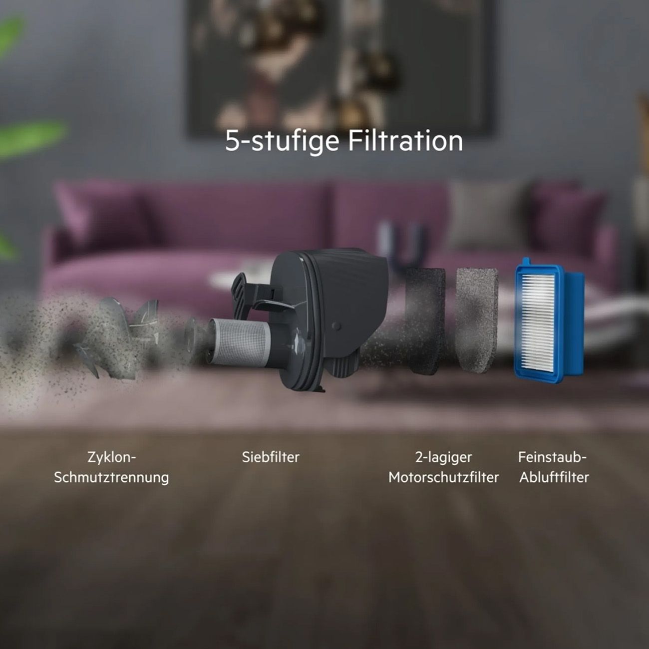 AEG AS52CB18DB Akku Staubsauger