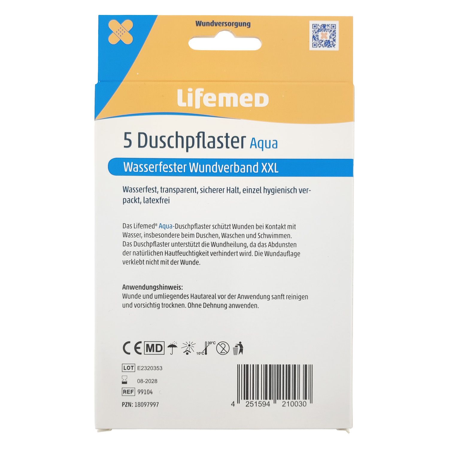 Lifemed Duschpflaster XXL 10 x 8 cm