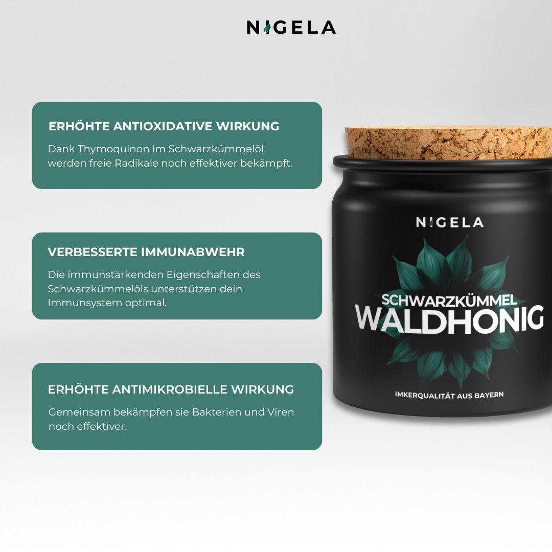 Nigela Bio Schwarzkümmel Waldhonig