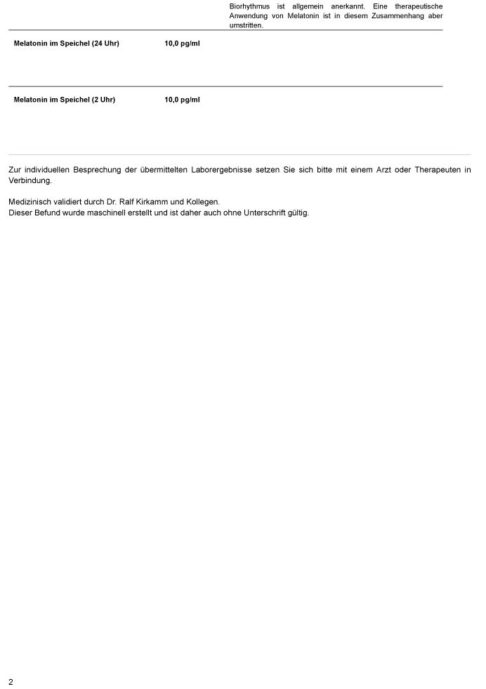 medivere Labordiagnostik Melatonin Plus Speicheltest