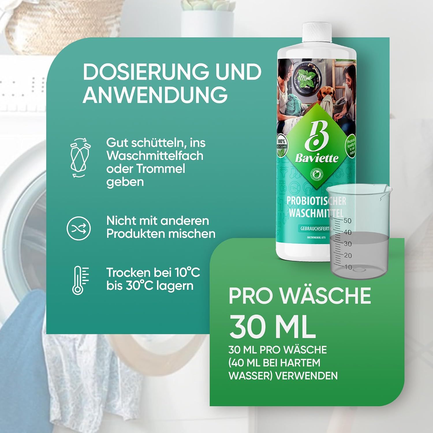 Baviette Probiotischer Waschmittel