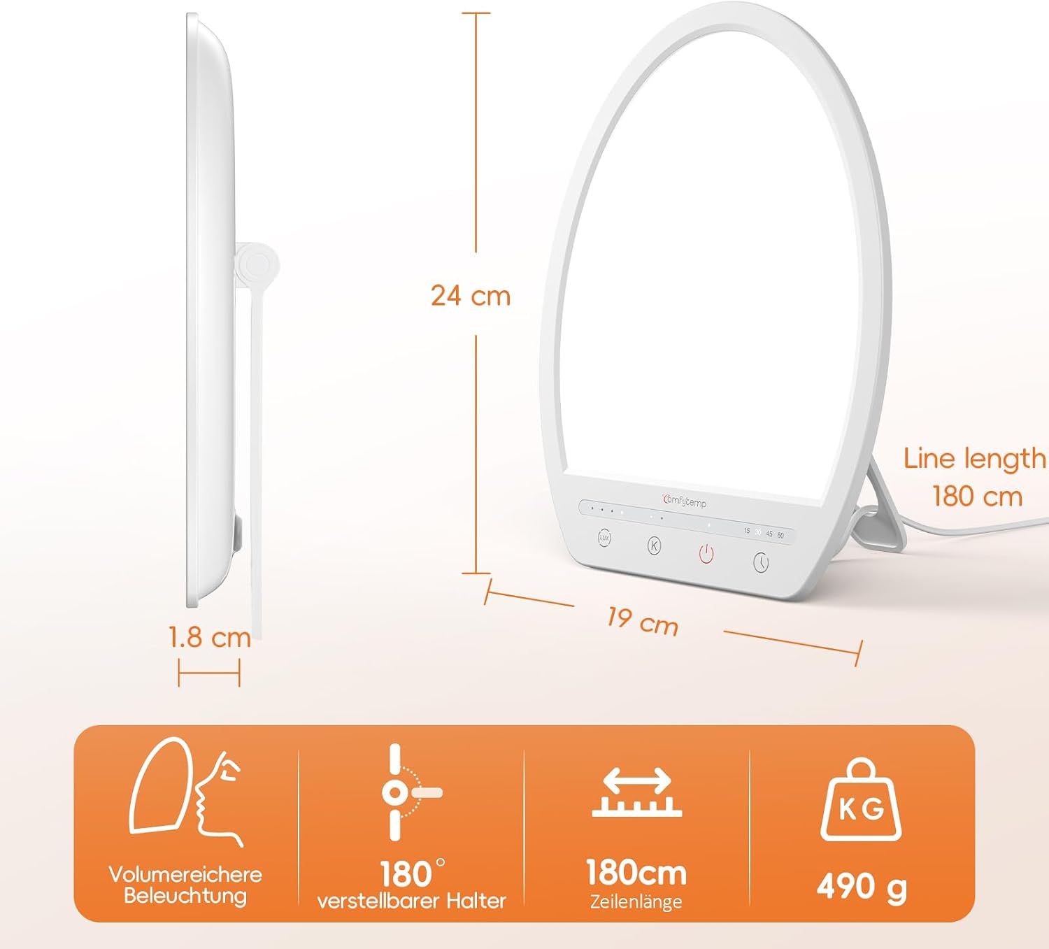 AUVON Infrarotlampe mit Verpackung. 300W Leistung, Keramik, UV-Schutz.