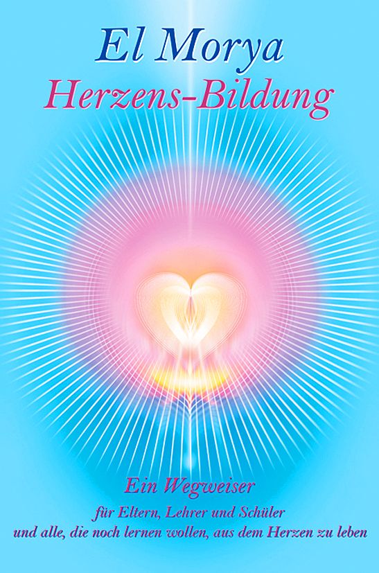 Buchcover mit Titel "Herzens-Bildung". Text in Blau und Rosa auf blauem Hintergrund. Herz-Symbol im Zentrum.