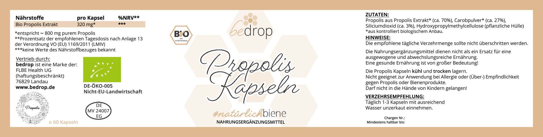 bedrop Propolis & Gelée Royale Kapseln