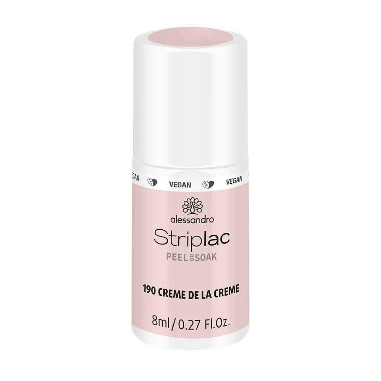 Alessandro International StripLac Peel or Soak 8 ml - 190 Creme de la Creme