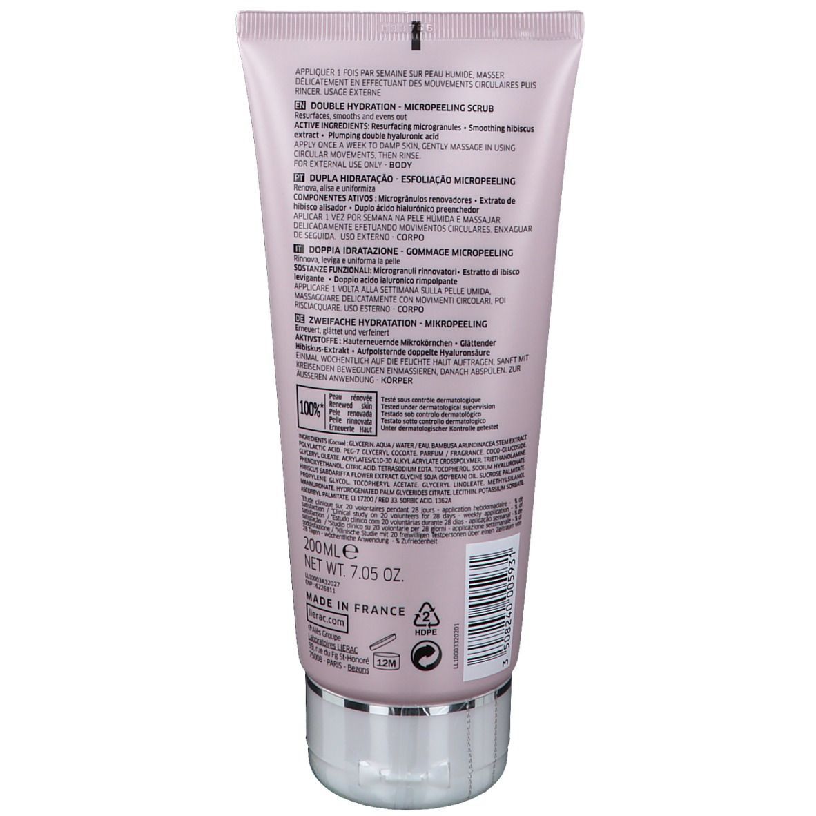 LIERAC BODY-HYDRA+ Mikro-Peeling