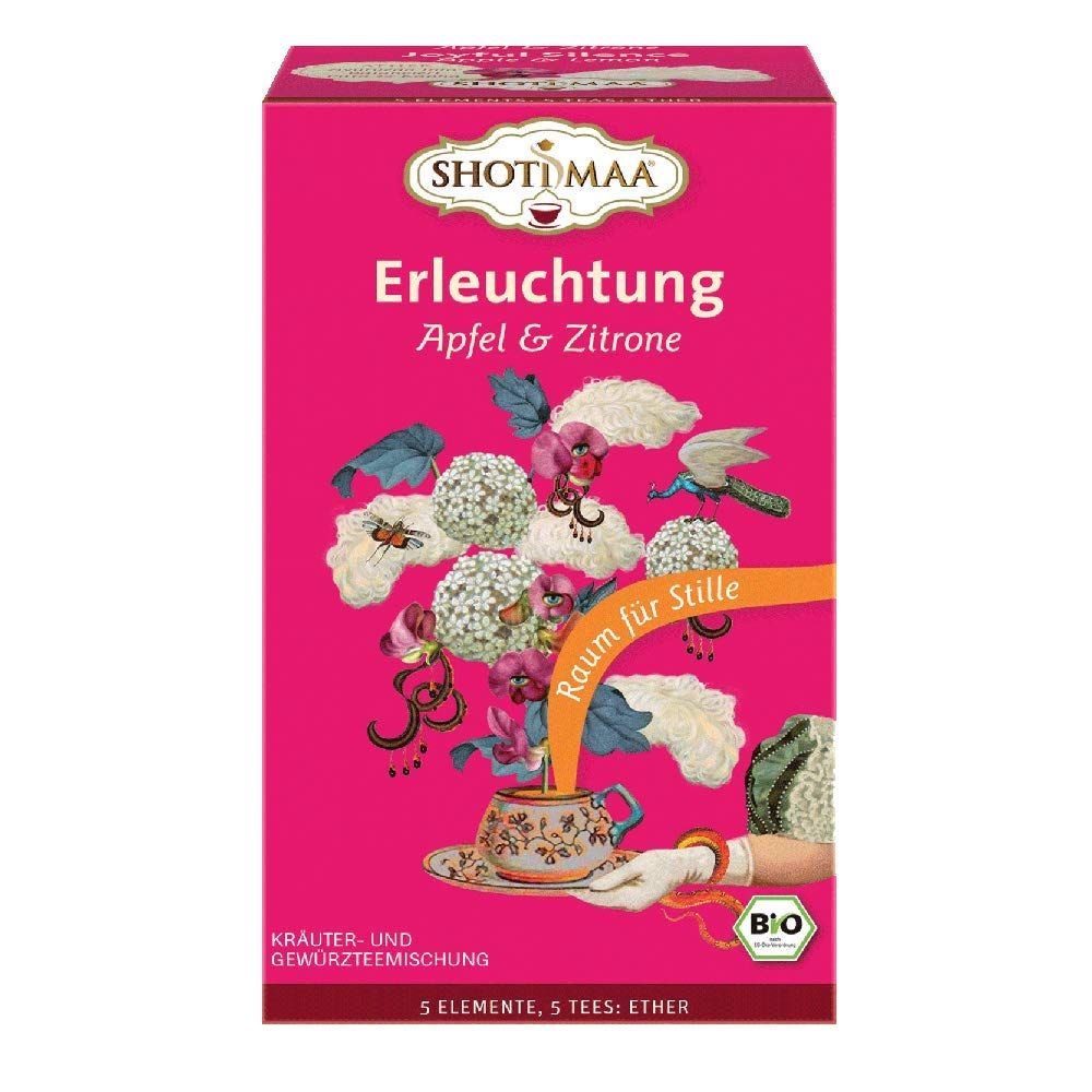Shoti Maa Erleuchtung Tee: Kräuter- und Gewürzmischung mit Apfel & Zitrone. 5 Tees, Ether. Bio-Siegel.
