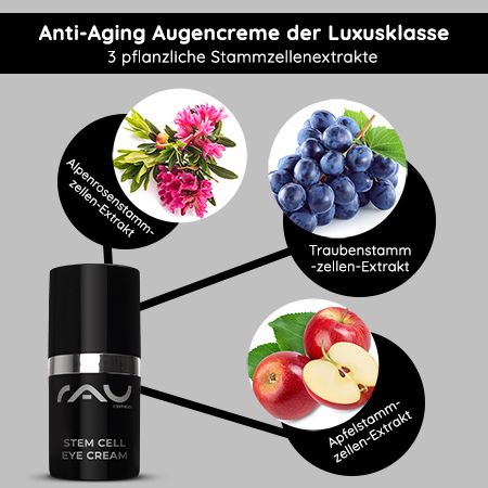 RAU Cosmetics Stem Cell Eye Cream - Anti-Aging Augencreme für reife Haut