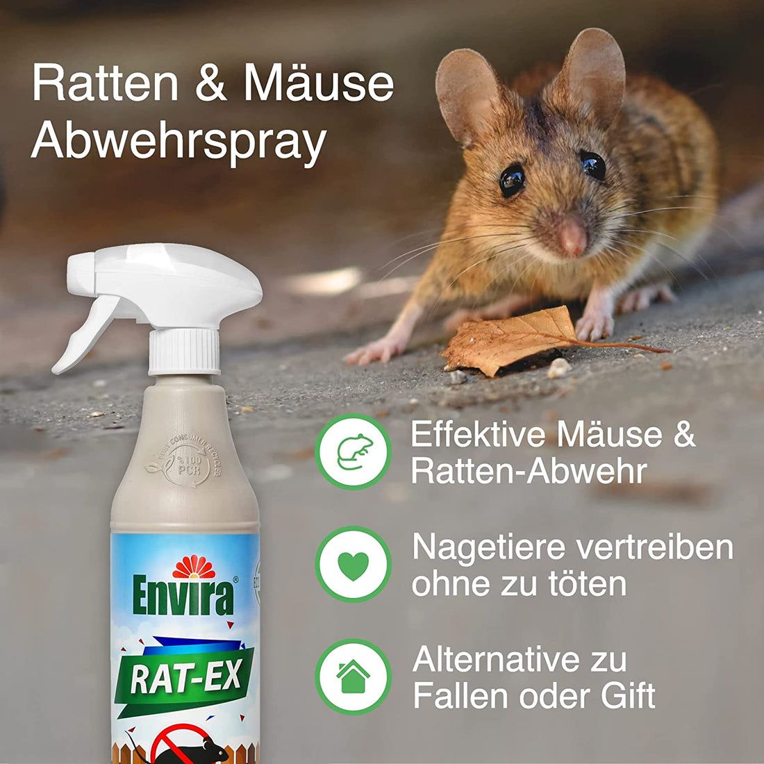 Envira Rat-Ex Ratten- & Mäuseabwehr Spray