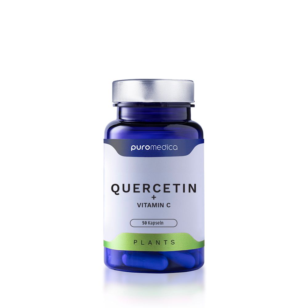 Puromédica Quercetin + Vitamin C Kapseln, 50 Stück.