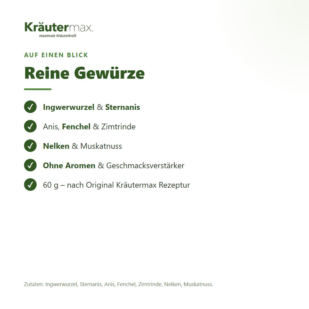 Anleitung zum Ansetzen von Kräutermax Nuss-Schnaps Gewürz für 2 Liter.