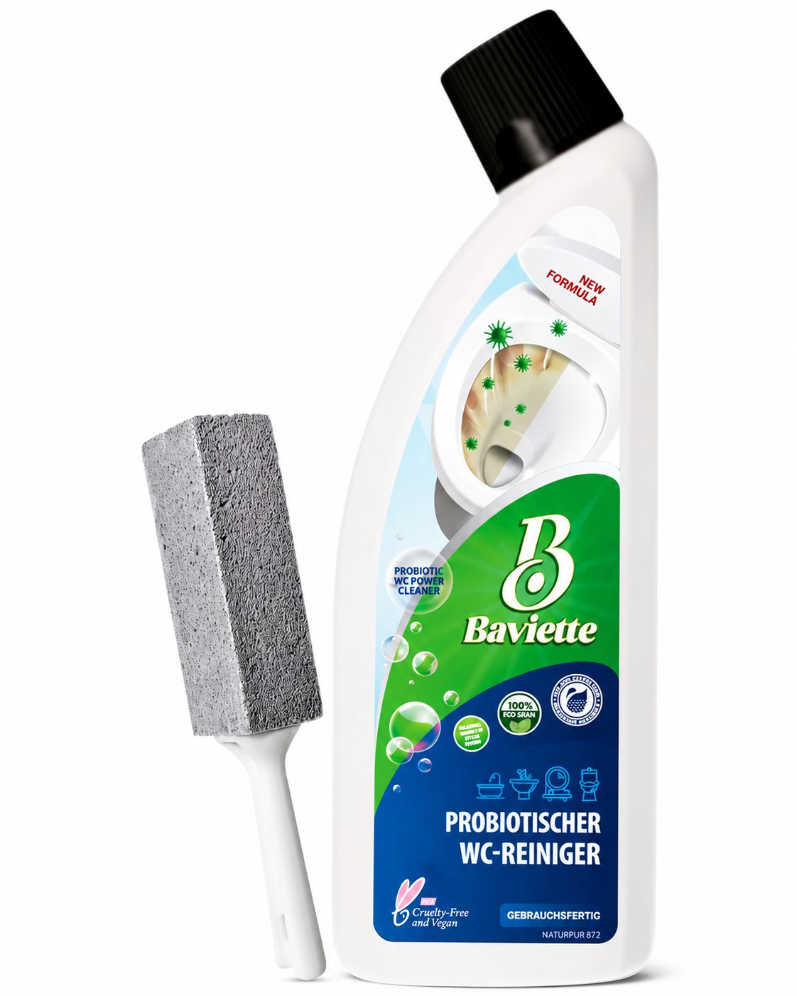 Baviette Probiotischer WC-Reiniger inkl. Bimsstein