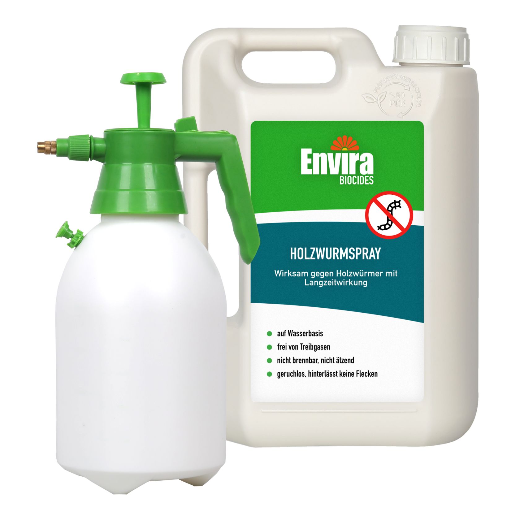 Envira Holzwurmspray mit Drucksprüher