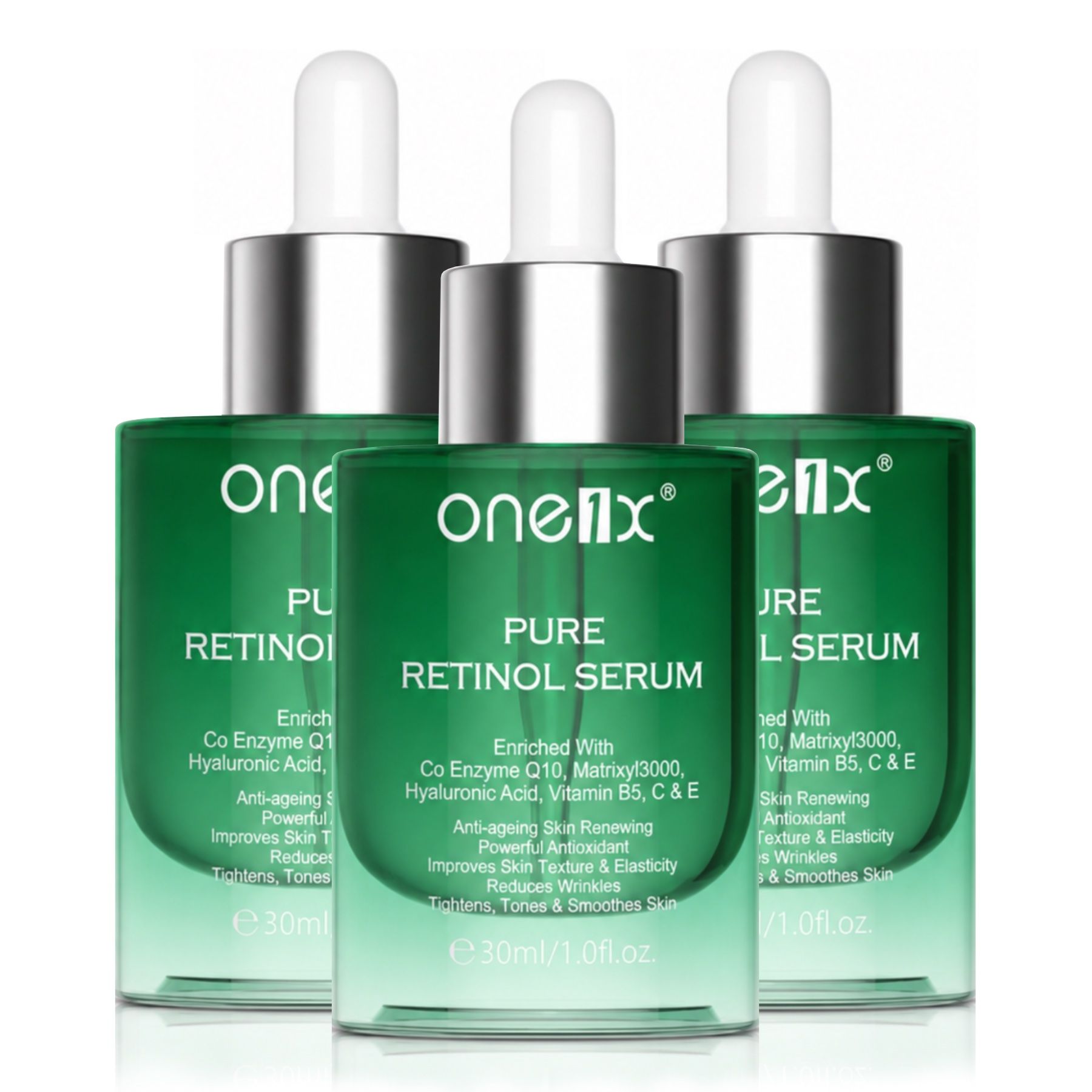P-beauty Gesichtsserum Retinol Serum Hyaluronsäure Vitamin B5 C E