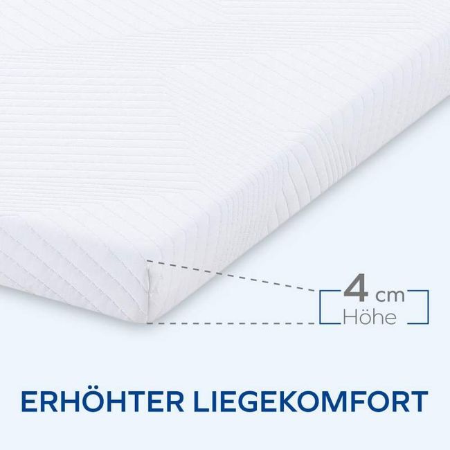 Mlily by Bestschlaf Matratzentopper Gel Air, Matratzenauflage aus Komfortschaum und Gelschaumschicht