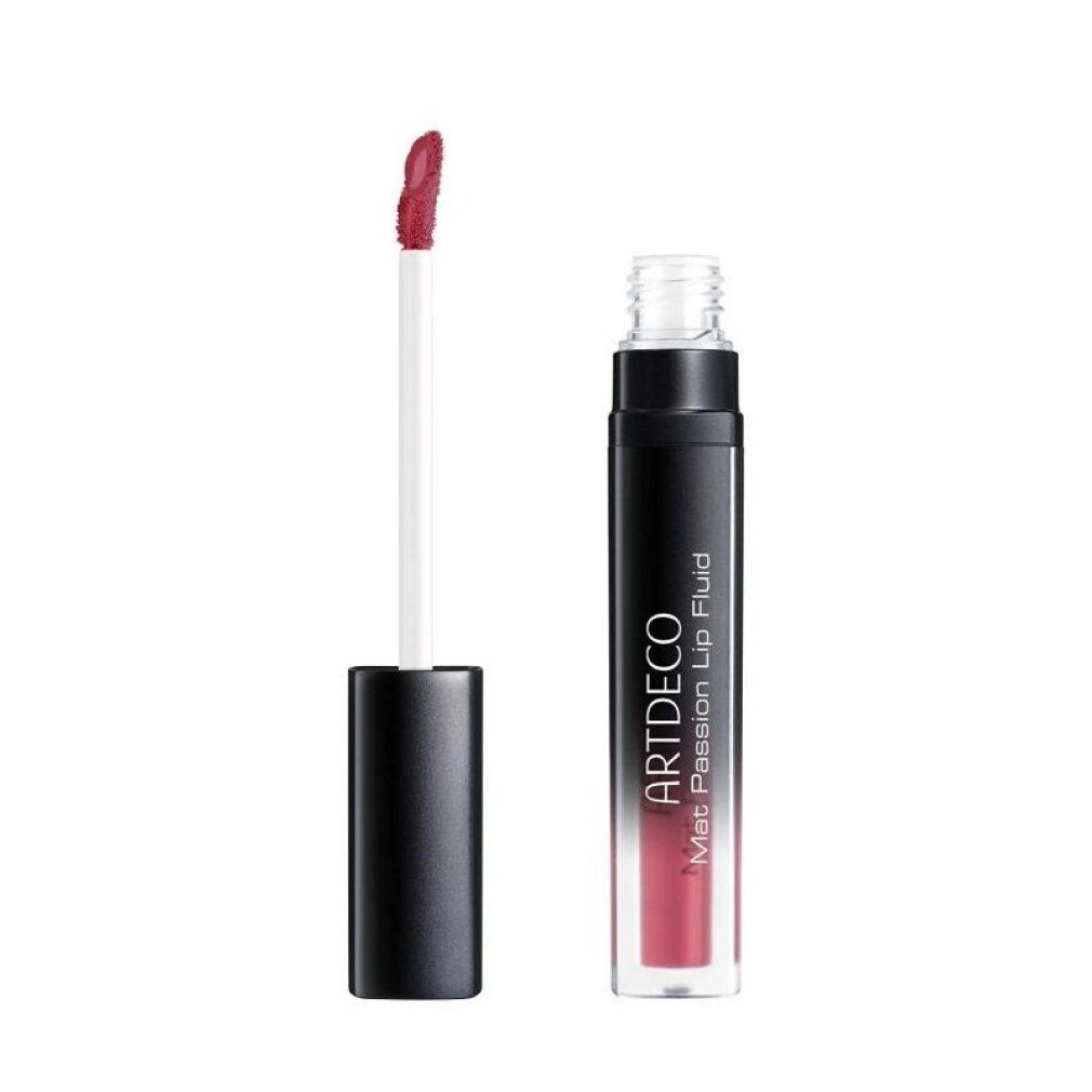 ARTDECO Mat Passion Lip Fluid in dunklem Rosaton mit Applikator.