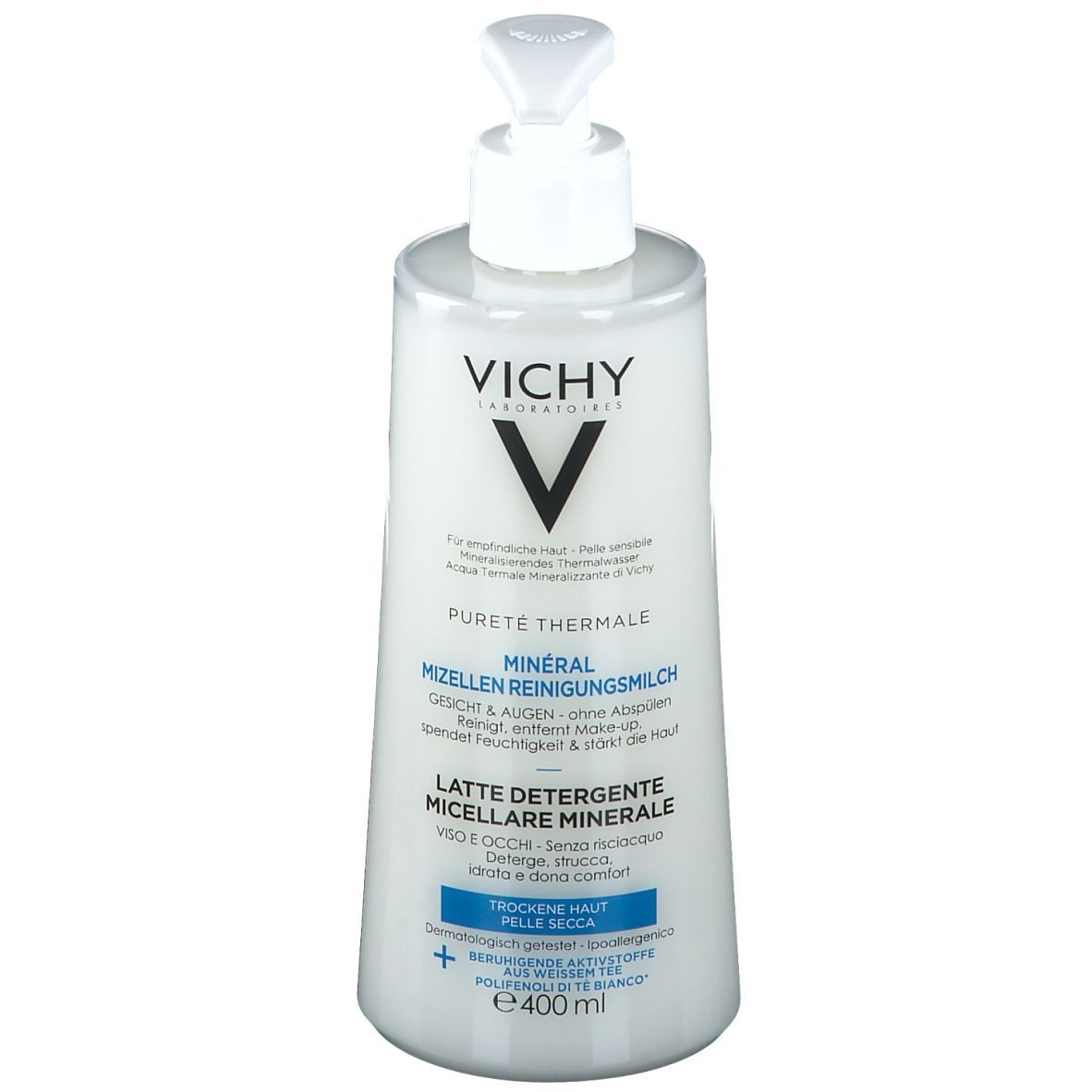 VICHY Pureté Thermale Minéral Mizellen Reinigungsmilch für trockene Haut