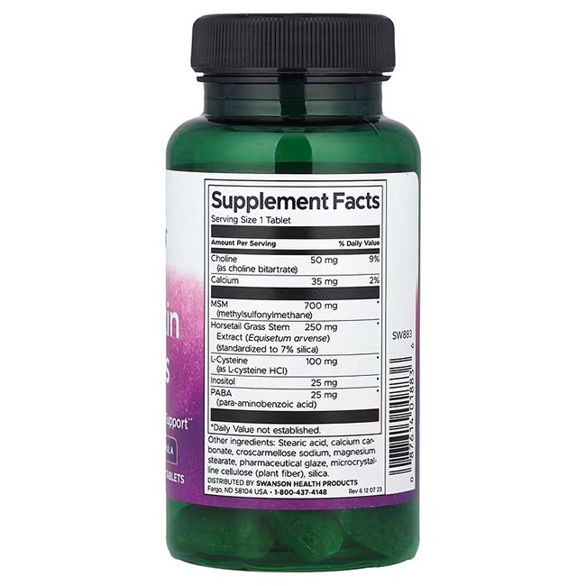 Rückseite der grünen Flasche. Enthält Nährwertangaben und Inhaltsstoffe.