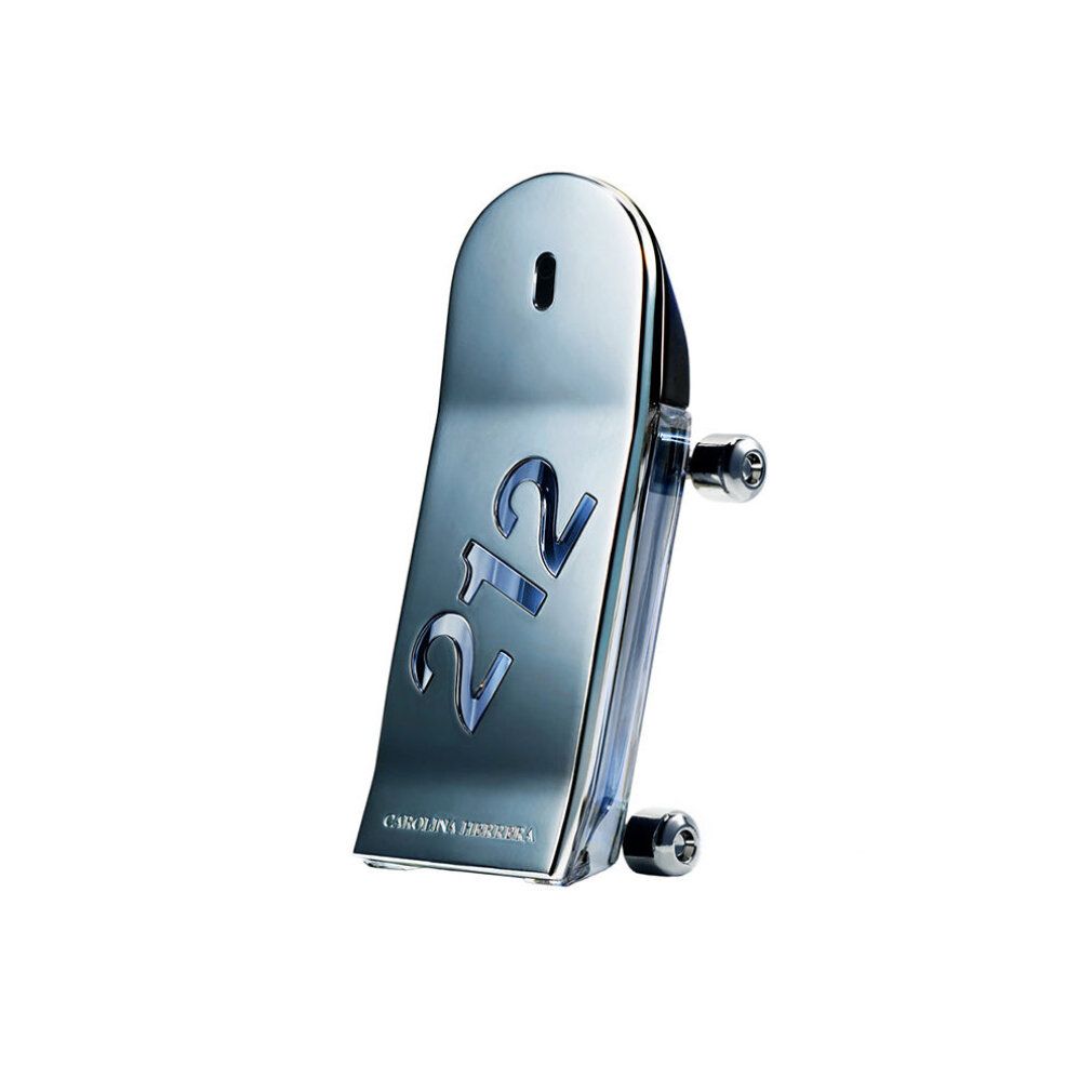Silberfarbener Flakon in Skateboard-Form mit der Aufschrift "212".