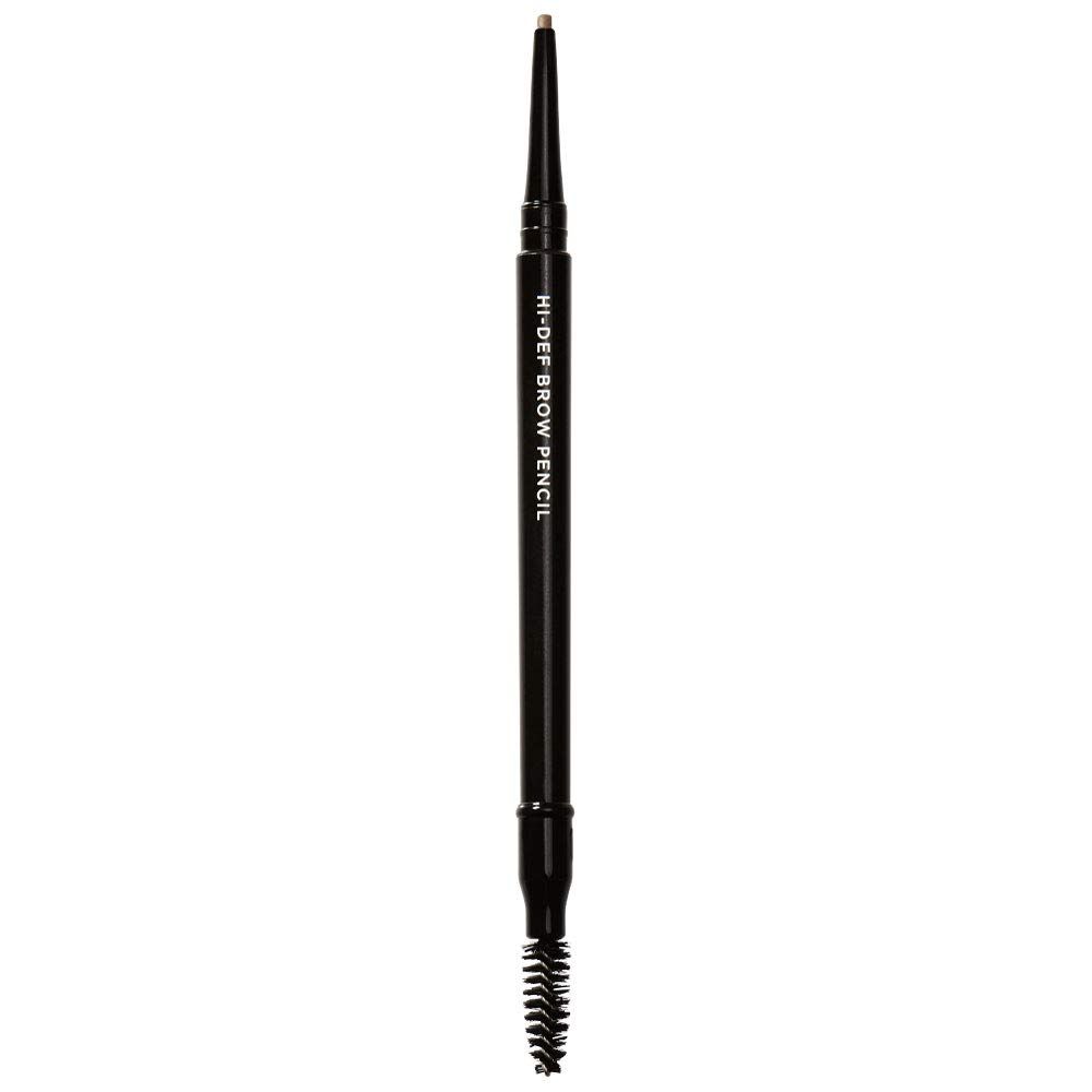 Schwarzer Augenbrauenstift mit Bürste. Aufschrift: HI-DEF BROW PENCIL.