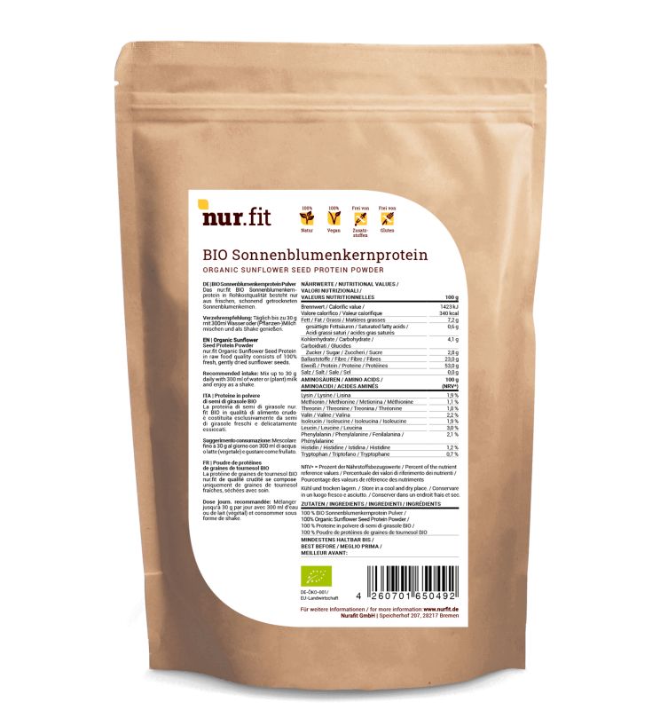 nur.fit BIO Sonnenblumenkern Protein