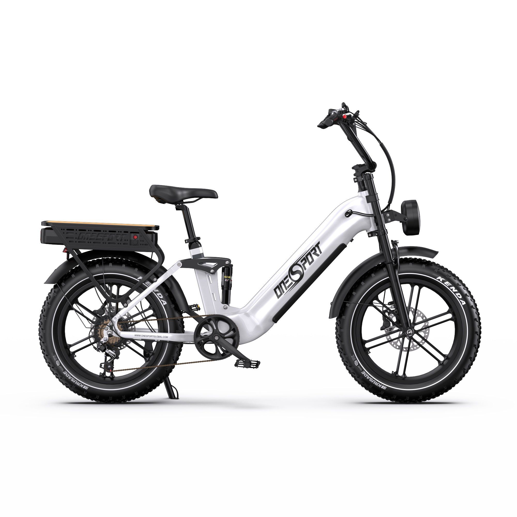 ONESPORT OT08 PRO Vollgefedertes E-Bike mit 48V 18Ah*2 Dual-Akku