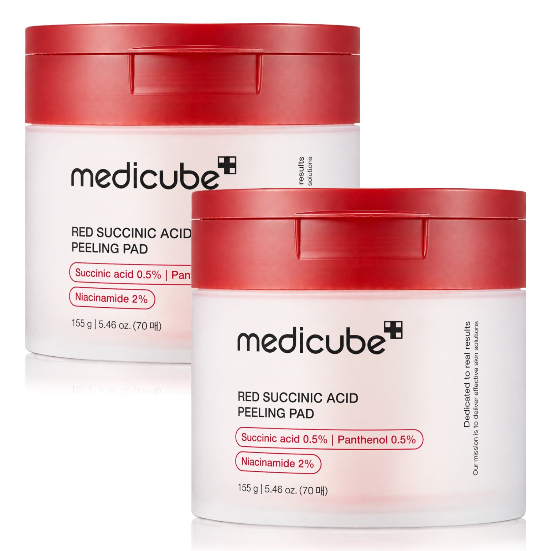 Medicube BHA, AHA SUCCINIC ACID Reinigungspads Gesichtspeeling mit Niacinamide Panthenol