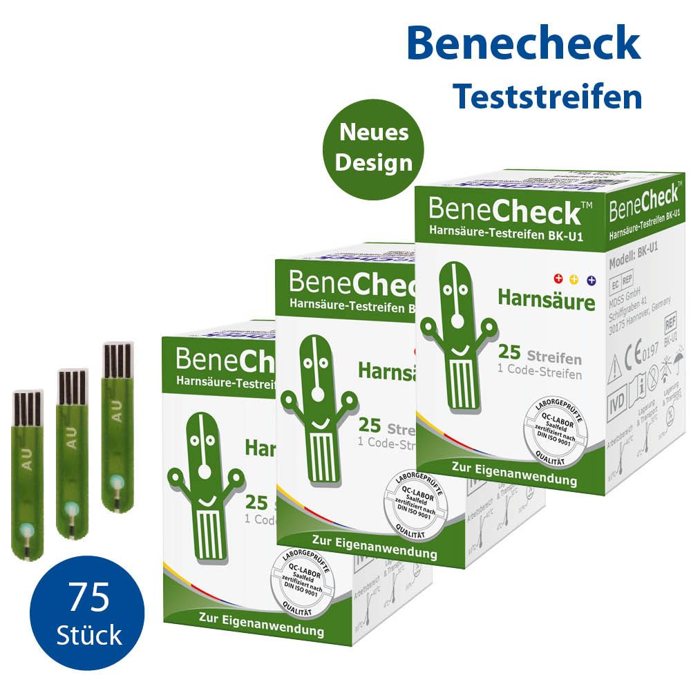 BeneCheck Harnsäure-Teststreifen