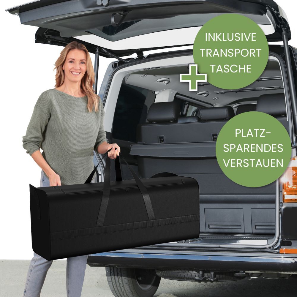 ELONEO Bett-Set Reise Set, Kopfkissen, Transporttasche & Topper