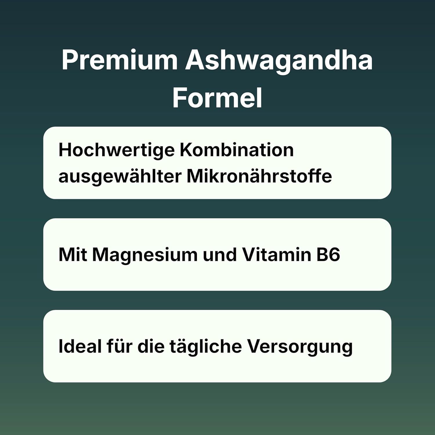 wellbe Ashwagandha KSM-66® – Mit Magnesium, Zink & Vitamin B6