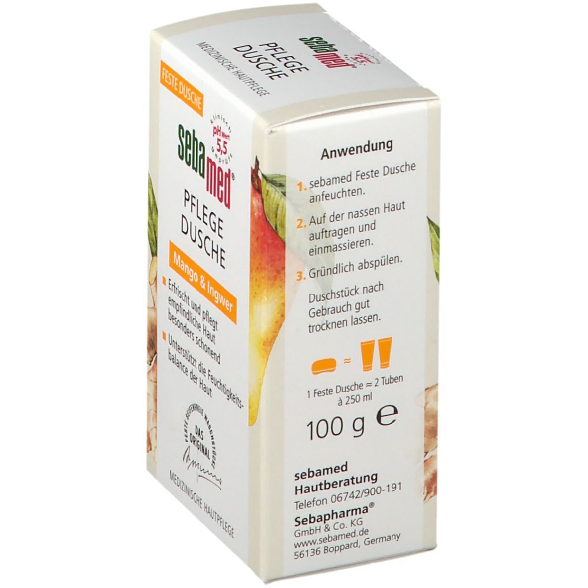 sebamed® Pflege-Dusche Mango & Ingwer fest