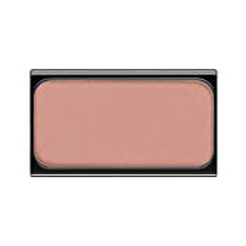 ARTDECO Puder Rouge in einem zarten Pfirsichton, rechteckige schwarze Hülle.