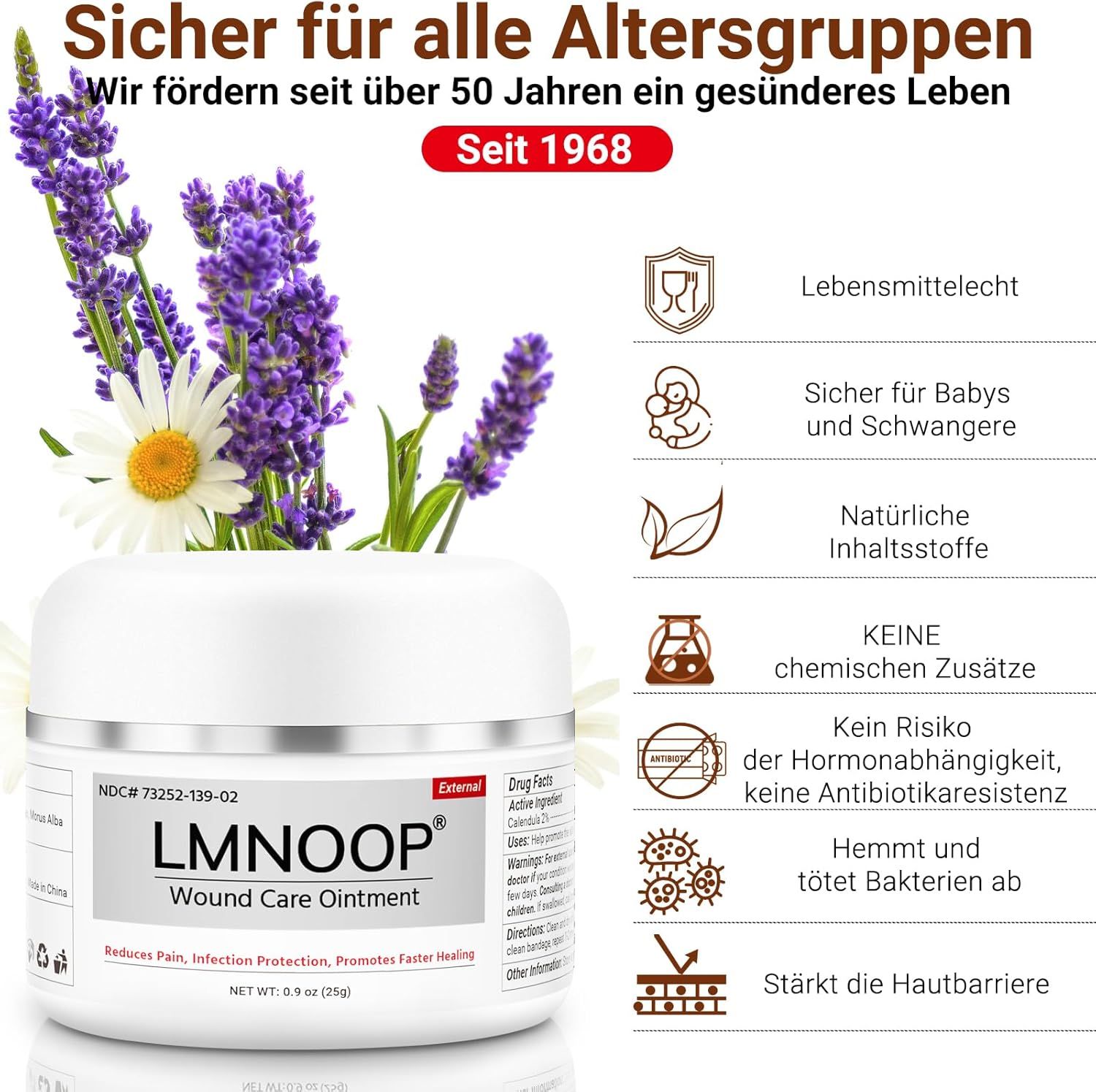 LMNOOP Wundliegen Creme Wundheilungssalbe