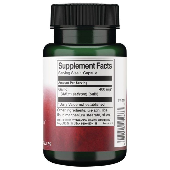 Swanson Knoblauch Vollspektrum 400 mg