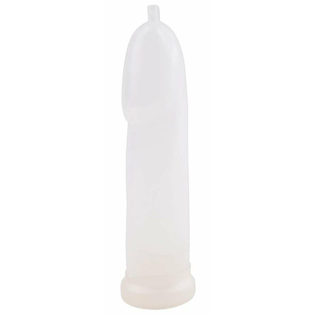 Transparenter Zylinder einer anatomischen Penis Pumpe mit breiter Basis.