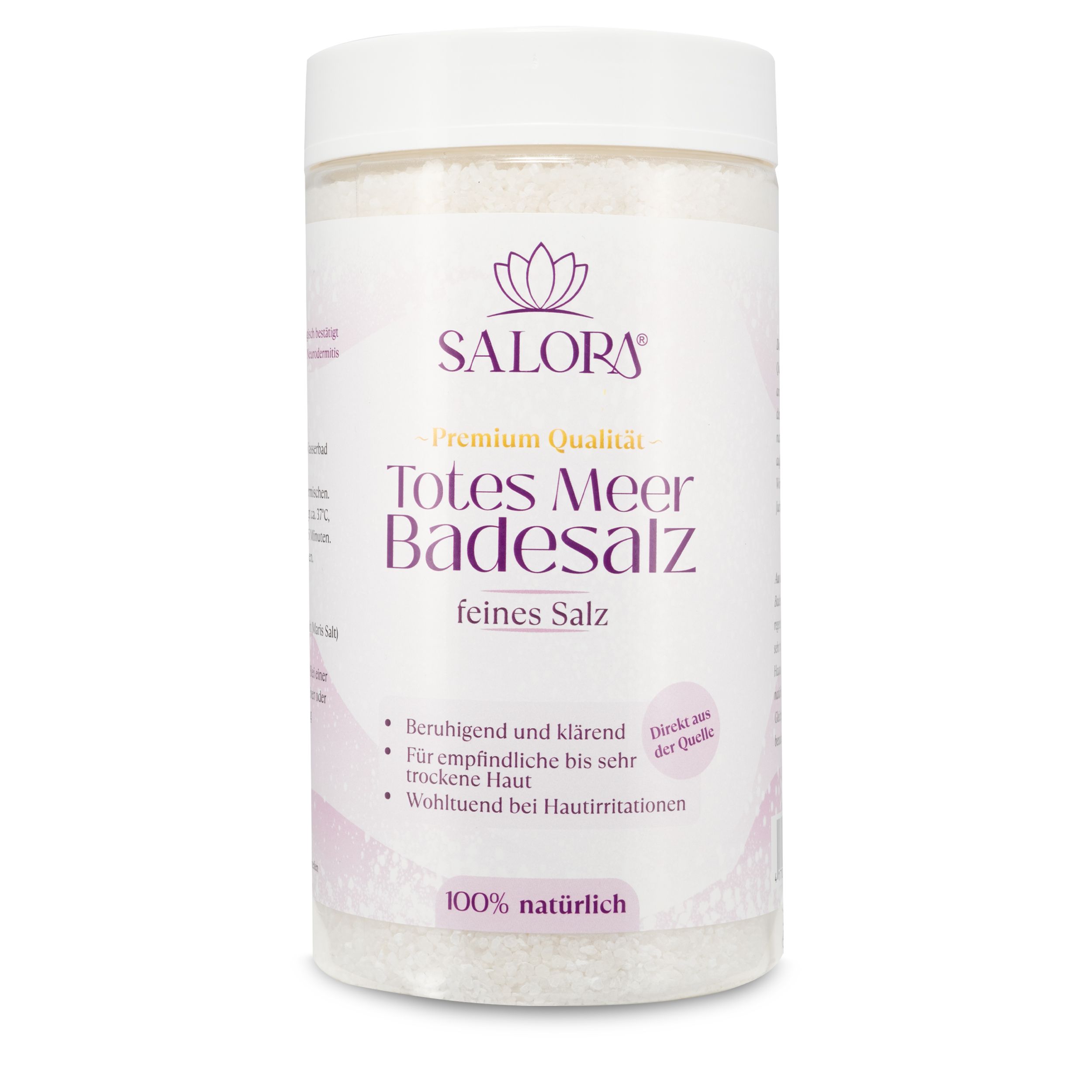 Salora ® Premium Totes Meer Badesalz aus Jordanien - 1150g