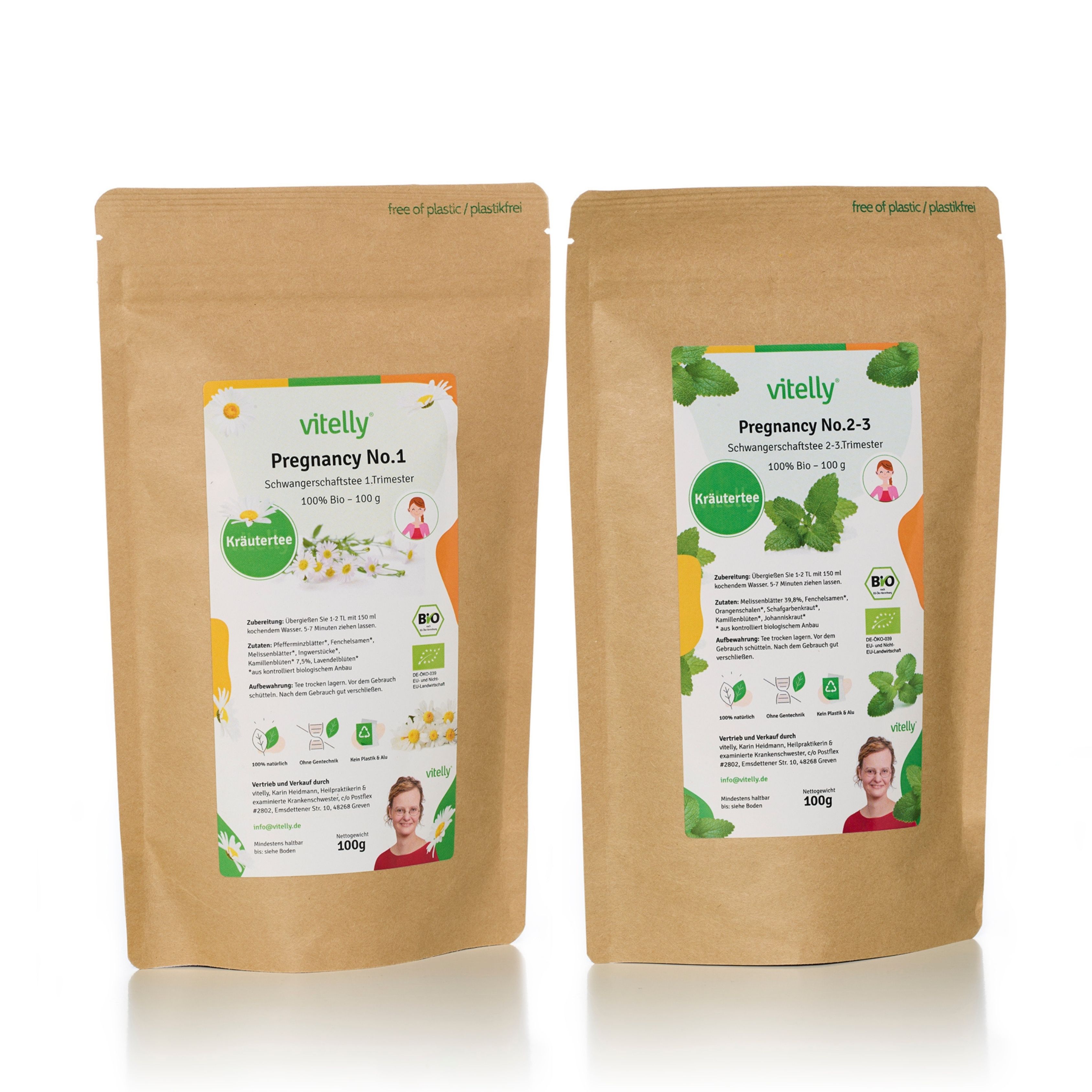 vitelly Bio Schwangerschafts Tee Set (XXL Pack)