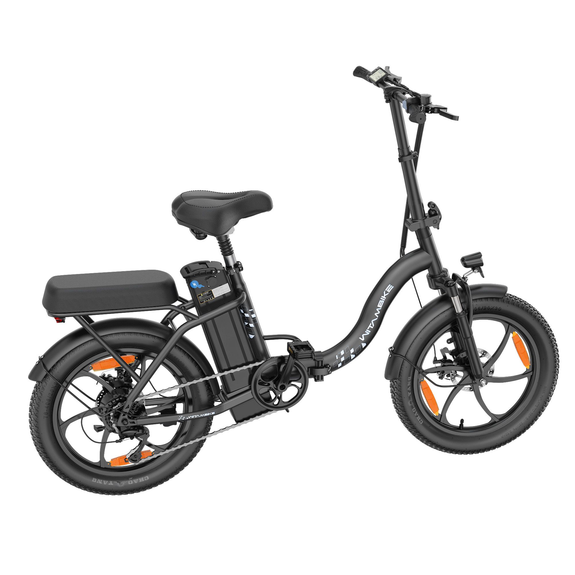 WITAMBIKE C16 Elektrisches Klapprad mit herausnehmbarem 48V-16Ah-Akku
