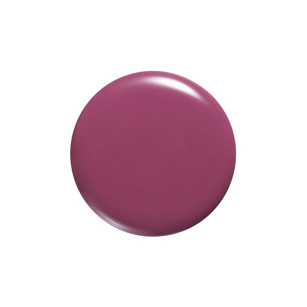 Farbprobe von dunkelrotem Nagellack auf weißem Hintergrund.