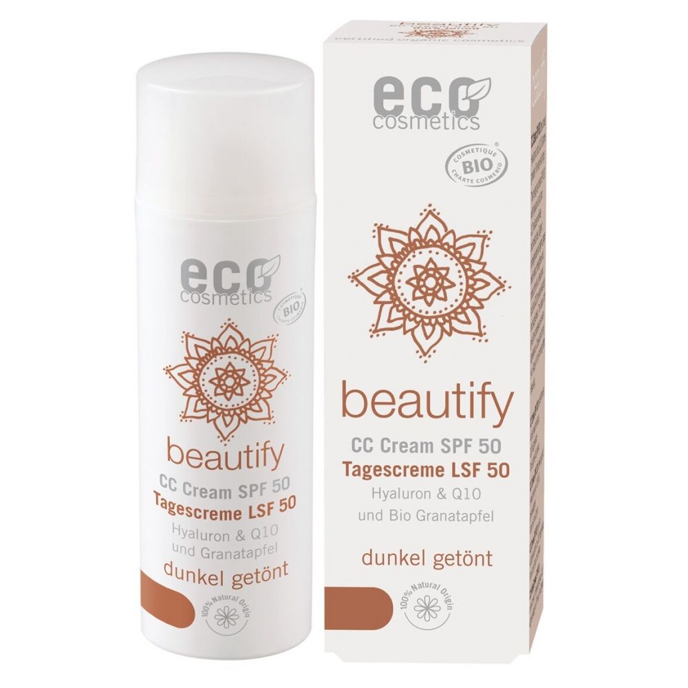 eco cosmetics CC Creme LSF 50 dunkel 50ml