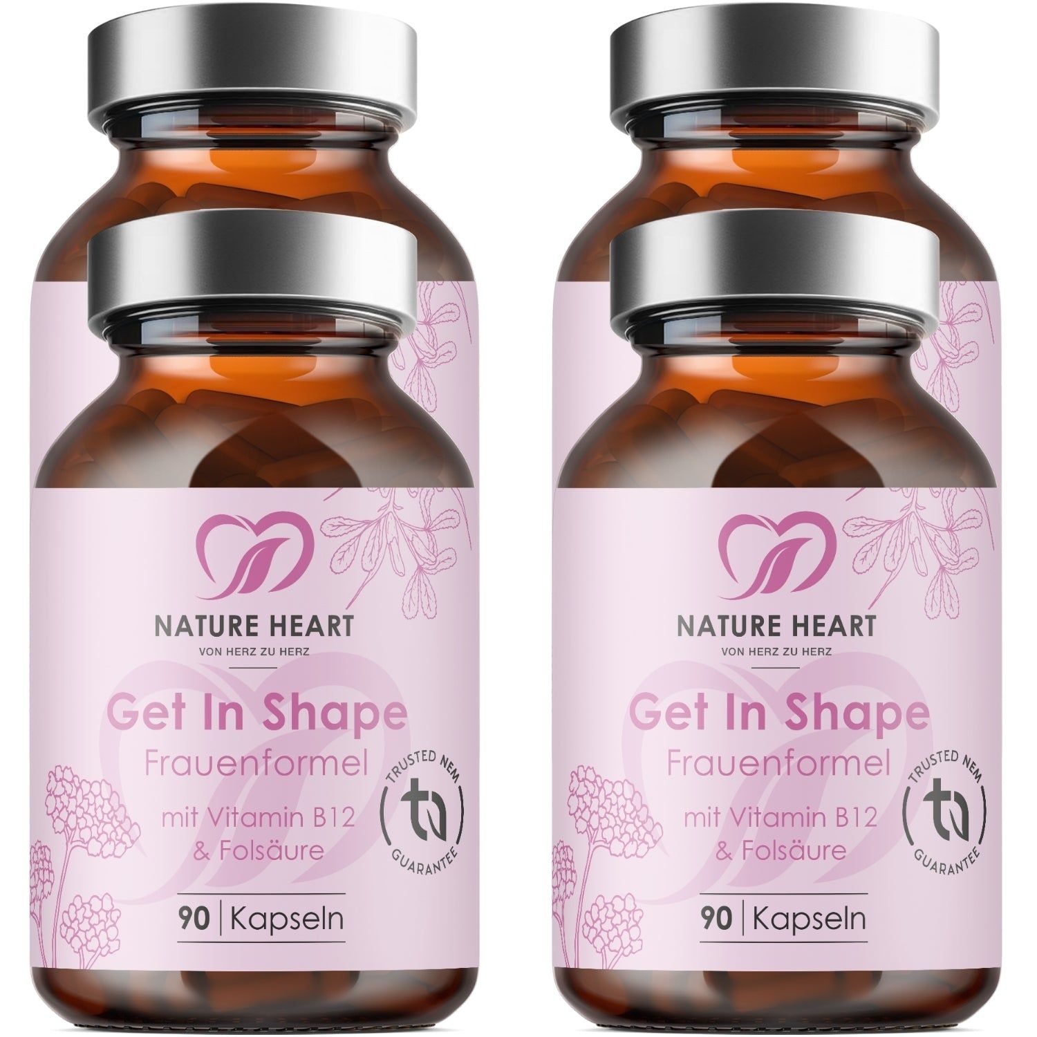 Nature Heart Get In Shape – Frauenformel mit Vitamin B12 & Folsäure