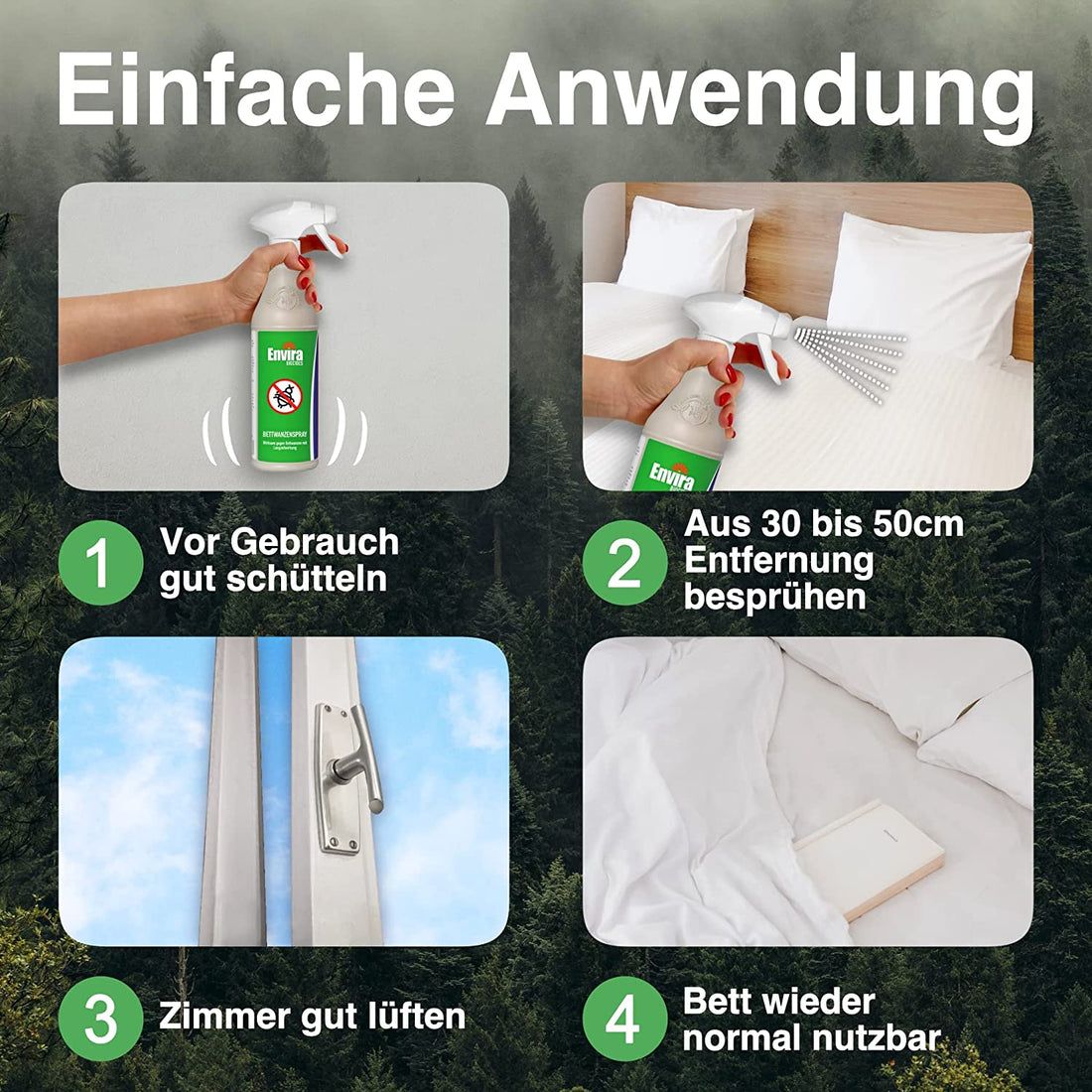 Envira Bettwanzenspray mit Drucksprüher